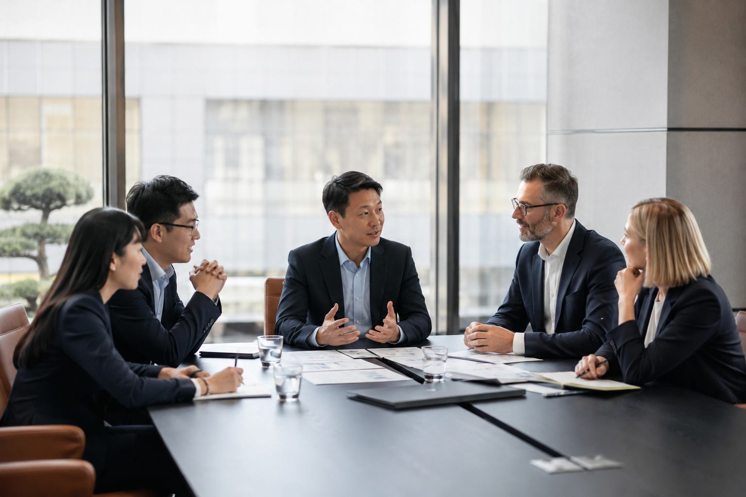 JES Connect representing a manufacturer in an international customer meeting