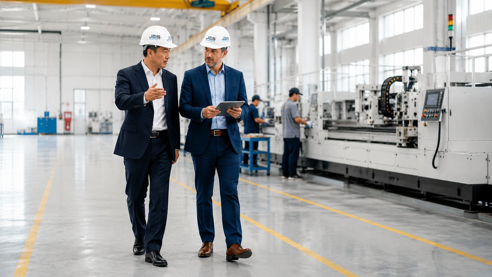 JES Connect team conducting an on-site factory assessment